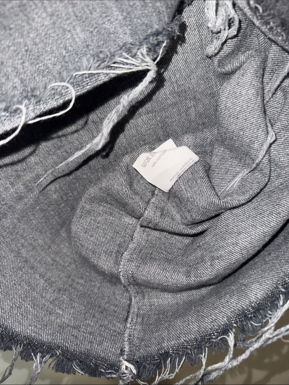 Washed Charcoal Distressed Short-Sleeve Tee by Marques’ Almeida - Picture 10 of 11